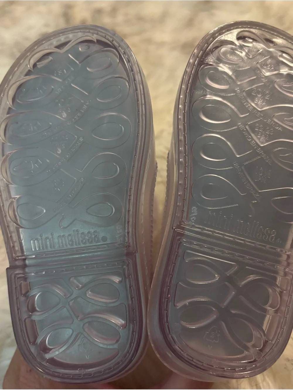Mini Melissa Texas Clear Transparent Jelly Rain Boots